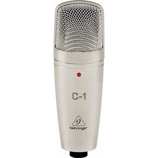 Micrófono de Condensador Behringer C-1 Cardioide Estudio de Grabación Podcast Streaming