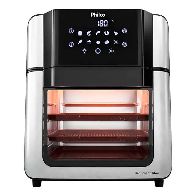 Air Fryer Oven Philco 15l Painel Digital Paf15a Cor Preto
