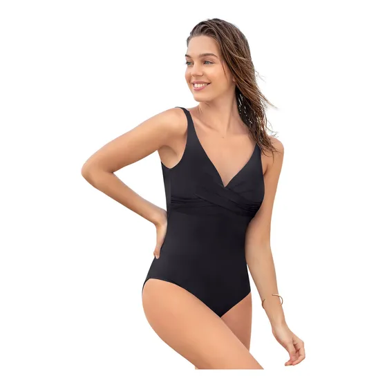 Leonisa Traje De Baño De Control Suave Drapeado 19a071r