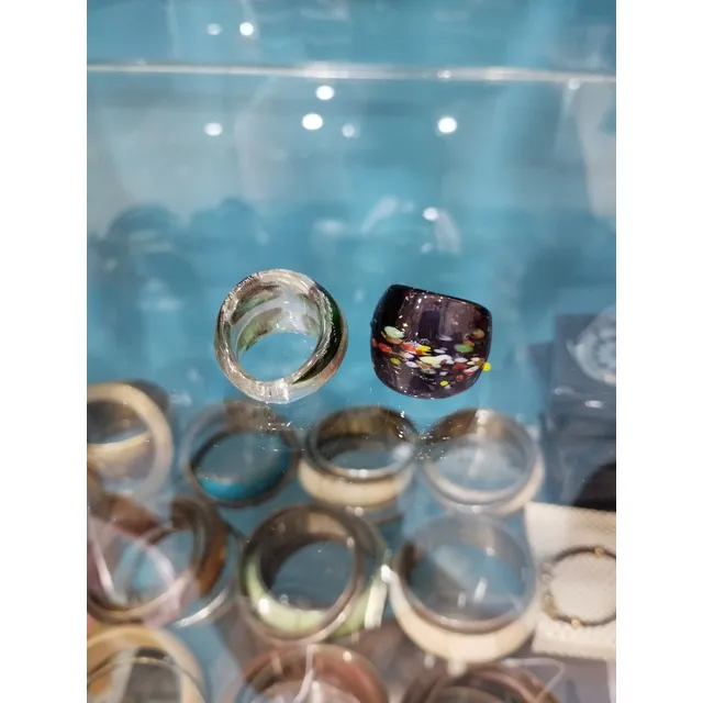 Anillos Cristal Murano Italiano