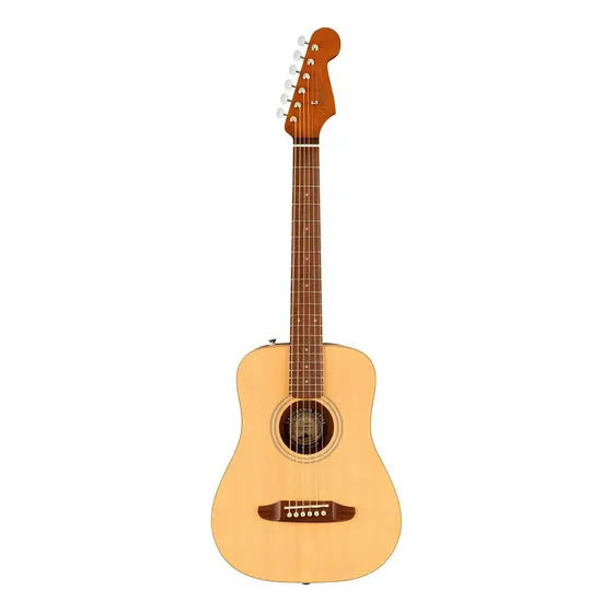 Guitarra Acústica Fender Redondo Mini C/funda Natural 3/4 Orientación de la mano Diestro