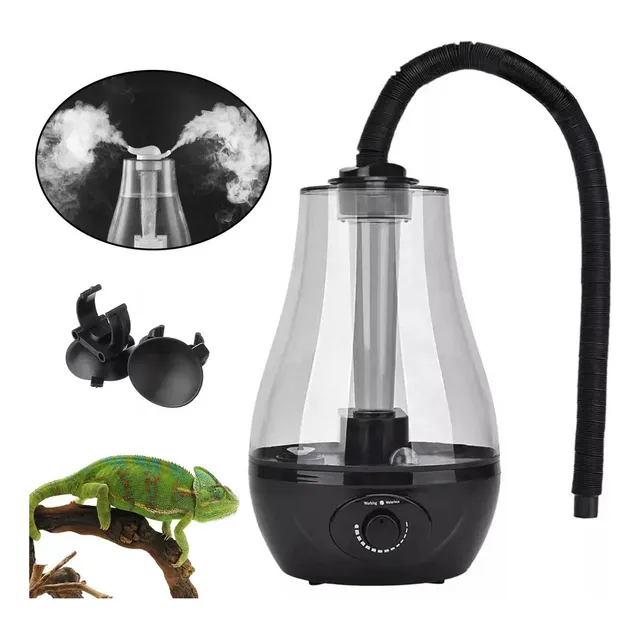 Nebulizador Humidificador Tortuga Reptiles 3l Negro Genérica