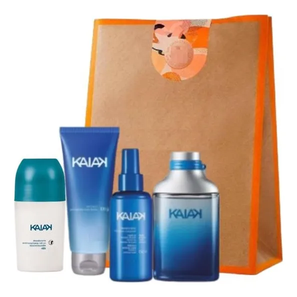 Kit Kaiak Clasico Masculino + Hidratante + Gel Afeitar + Deo