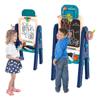 Caballete De Niños Con Tablero Magnético Pizarron Doble Cara Caballete De Niños Con Tablero Magnético Pizarron Doble Cara