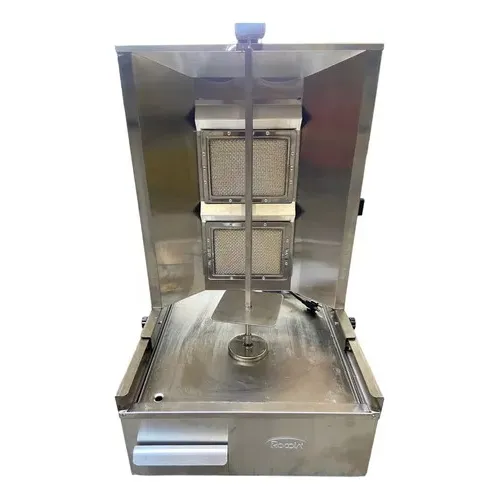 Máquina Asadora De Shawarma A Gas En Acero Inoxidable