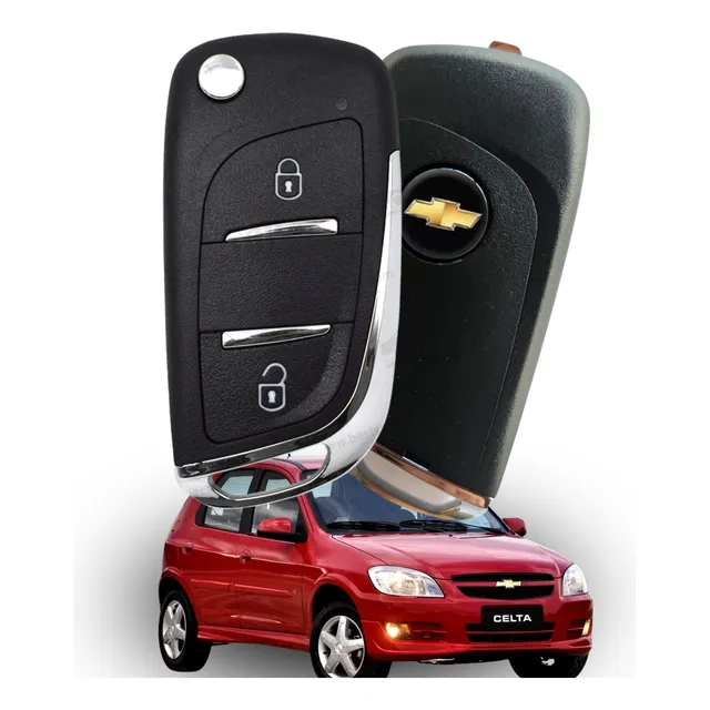 Chave Canivete Chevrolet Celta Original Gm Chip Transponder.