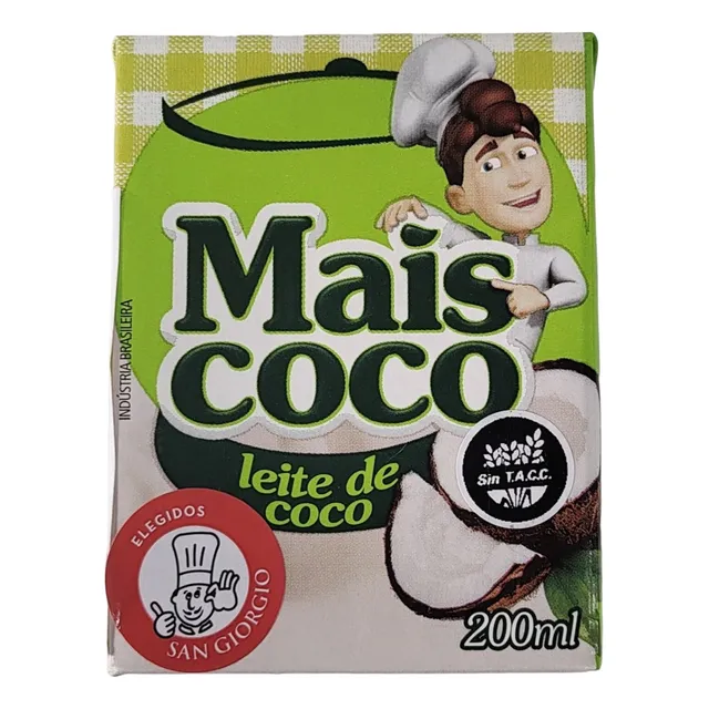 Leche De Coco Mais Coco 200ml Origen Brasil 