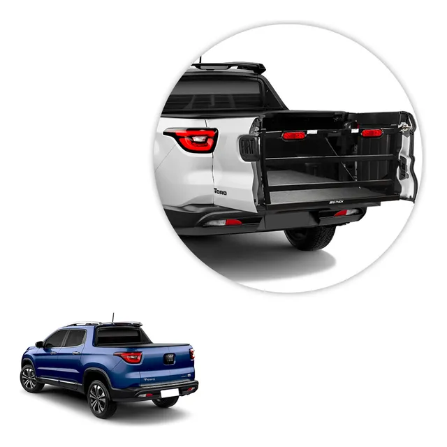 Extensor Caçamba Fiat Toro 2016 A 2020 Divisor Cargas 350kg