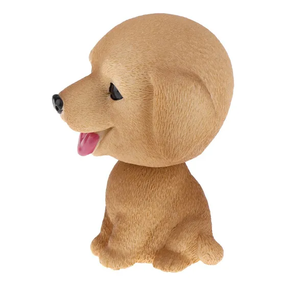 Figura De Muñeco Con Forma De Cabeza De Perro Cachorro A