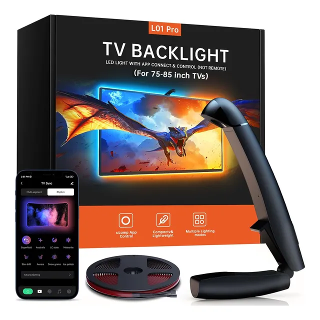 Retroiluminação Led Para Smart Tv Com Câmera Para 75-85