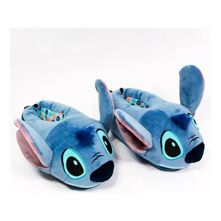 Pantufa 3d Stitch Solado De Borracha - Envio Imediato