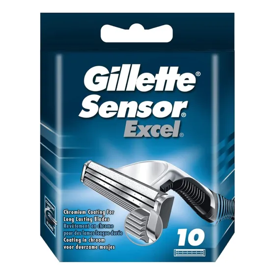 Cartuchos De Recarga Gillette  Lâmina De Sensor Excel 10un