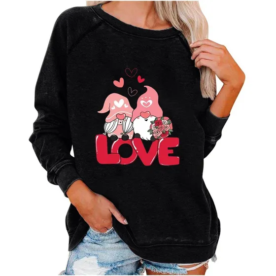 Sudadera Vintage Camisa Manga Larga Para Mujer Casual Cuello