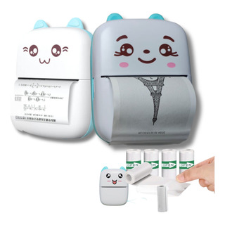 Mini Impressora Portátil Sem Fio 5 Rolos Adesivos Bluetooth Mini Impressora Portátil Sem Fio 5 Rolos Adesivos Bluetooth
