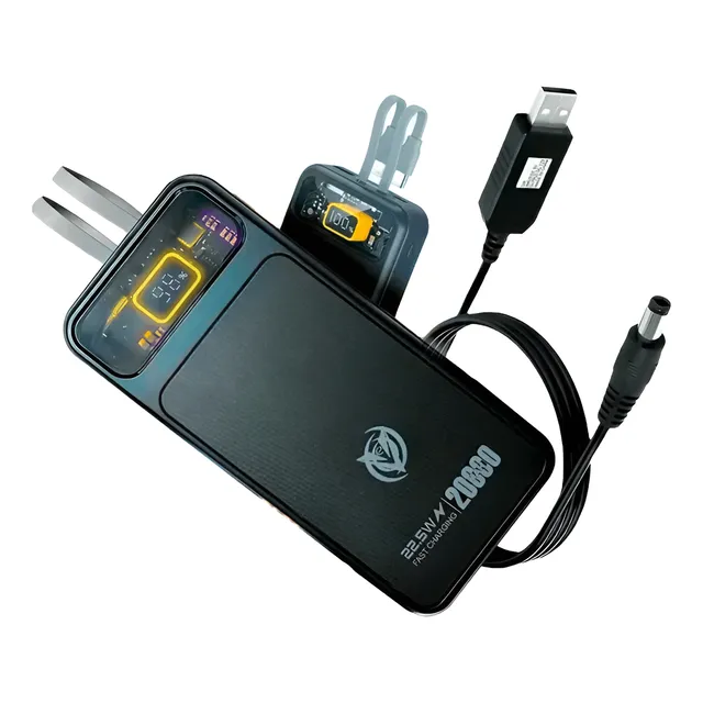Kit Power Bank 20.000mah + Cable Usb Para Router Mas De 12h