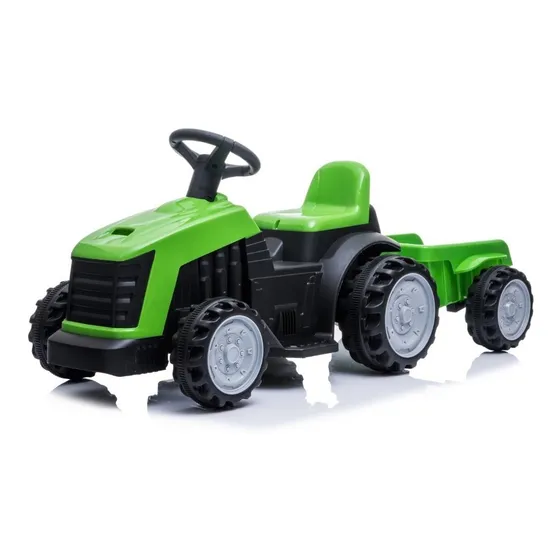 Tractor Con Acoplado A Batería Cn-shj61908t Verde