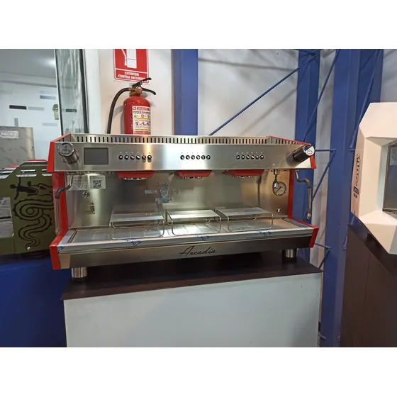 Máquina De Café 2 Grupos 11l Arcadia Roja 220v Electrónica
