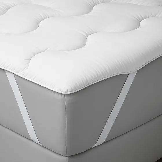 Protector De Colchon 2 Plazas Sommier Pilow Top Con Elastico