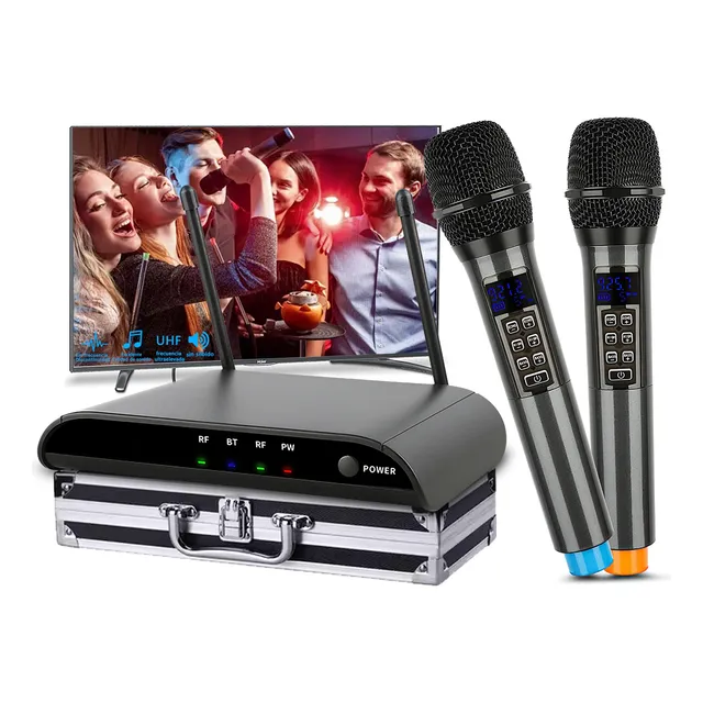 Micrófono Uhf Profesional Con Frecuencia Multicanal Blutooth