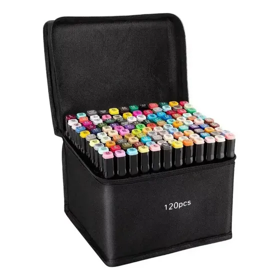 Set De Marcadores Touch Doble Punta X 120