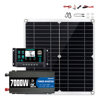 Inversor 7000w Kit Solar 300w Controlador Ac De 12v/24v A 11 Inversor 7000w Kit Solar 300w Controlador Ac De 12v/24v A 11