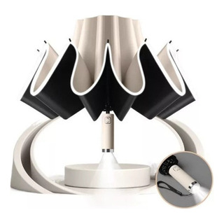 Paraguas De Coche Plegable Inverso Automático Con Luz Led Paraguas De Coche Plegable Inverso Automático Con Luz Led