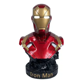 Figura De Anime Con Forma De Busto De Iron Man, 16 Cm, Marve Figura De Anime Con Forma De Busto De Iron Man, 16 Cm, Marve