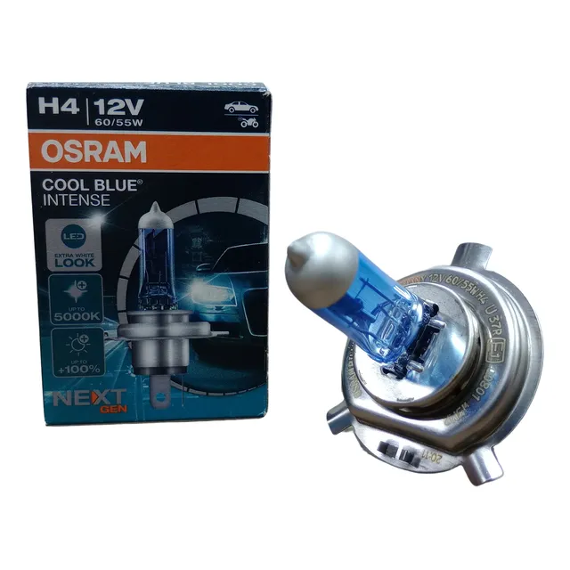 Lámpara Osram H4 Bilux Coolblue Inten Nextgen 5000k Alemania