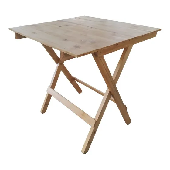 Mesa Plegable De Madera Pino