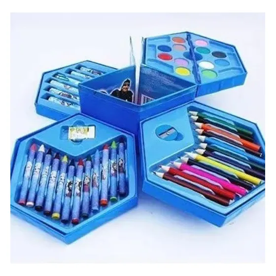 Estuche De Colores Para Arte Y Dibujo Set Para Niños 46 Pzs