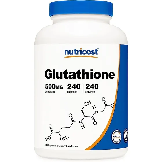 Original Nutricost Glutathione Glutatione 500mg 240 Capsulas