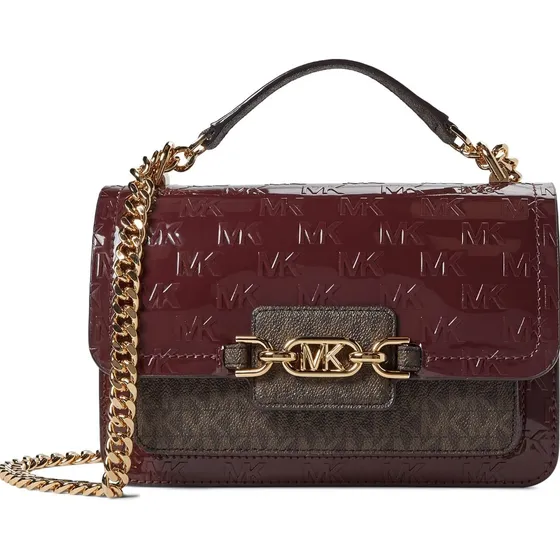 Cartera Bolso De Mano Michael Kors Brenzo Large Merlot
