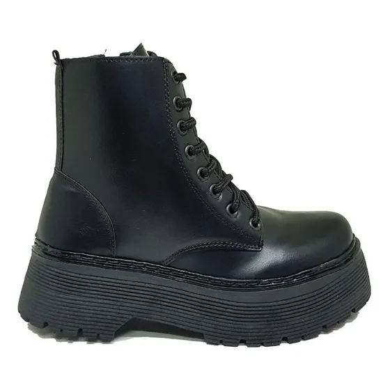 Borcego Borcegui Mujer Dama Livianas Negro Dama Bota Cordone
