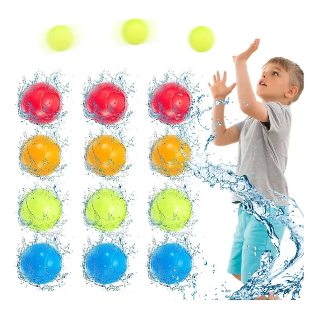 24pcs Balões Água Reutilizáveis Brinquedos Brincadeira