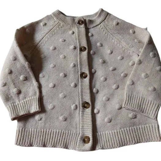Suéter Con Pompones Para Bebé Niña Marca  Cat&jack. 6-9 M
