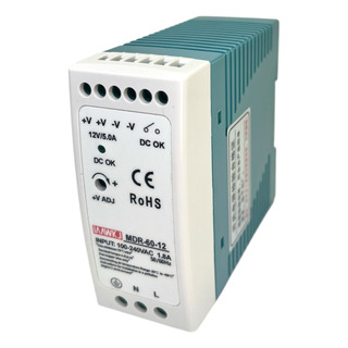 Mdr-60-12 Fonte Chaveada 12vdc 60w Saída 5a Fixa Trilho Din Mdr-60-12 Fonte Chaveada 12vdc 60w Saída 5a Fixa Trilho Din