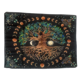 Mantel Para Tarot, Arbol De La Vida ,76x58 Cm Mantel Para Tarot, Arbol De La Vida ,76x58 Cm