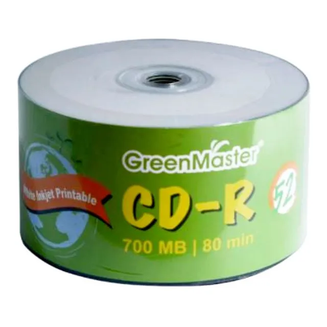 600 Cd-r Green Master Imprimibles 52x 700mb