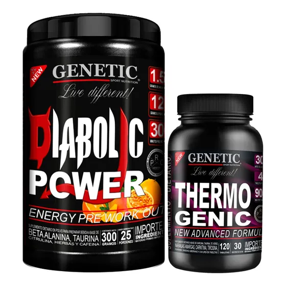 Músculos Magros Prework Diabolic Burner Thermogenic Genetic
