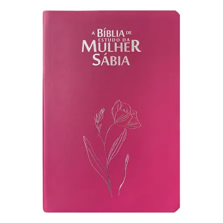 Bíblia Da Mulher Sábia Full Color C/ Harpa - Magnólia Pink