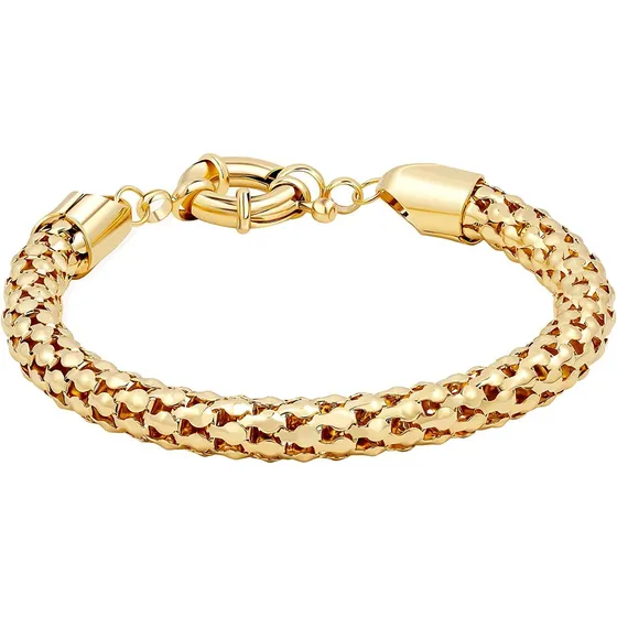 Pulsera De Malla De Palomitas De Maíz Chapada En  De 1...