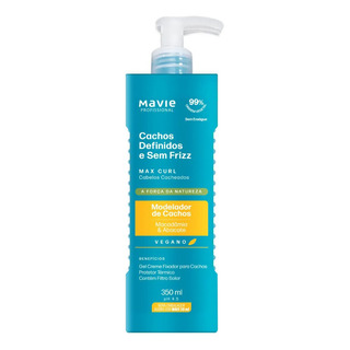 Gel Creme Fixador Mavie Modelador De Cachos Max Curl 350ml Gel Creme Fixador Mavie Modelador De Cachos Max Curl 350ml