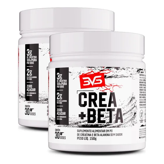 2 Unidades Da Creatina + Beta Alanina - Fórmula Avançada Para Treinos De Alta Intensidade Com Matéria-prima Importada. E Zero Carboidrato - 150g
