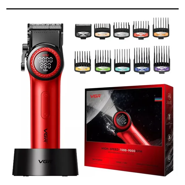 Máquina De Afeitar Vgr V-001 Profesional 9000rpm Barbería
