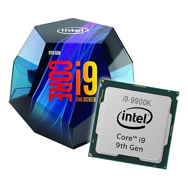 Procesador gamer Intel Core i9-9900K BX80684I99900K de 8 núcleos y 5GHz de frecuencia con gráfica integrada