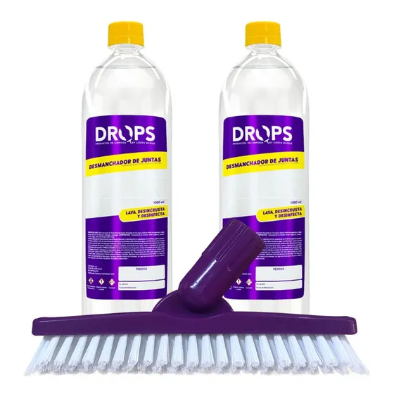 Drops - Kit De Limpieza: Cepillo + 2 Desmanchadores De Junta