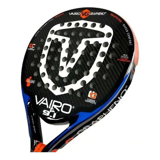 Paleta de pádel Vairo Grapheno Confort 9.1 2020 color gris/naranja