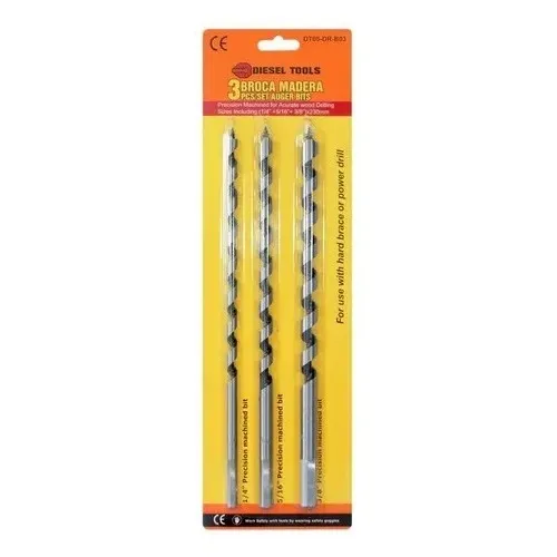 Mechas De Brocas Para Madera Juego 3pcs Diesel Tools Dt05-dr
