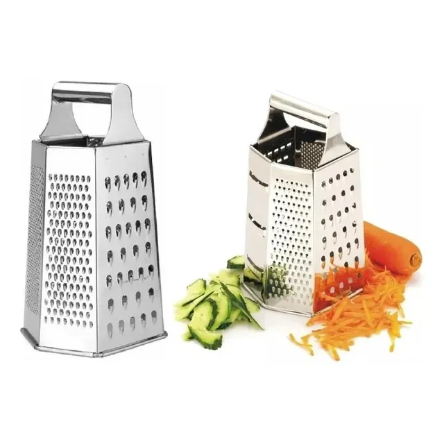 Rallo Rallador Para Queso Acero Inoxidable De 6 Lados Cocina
