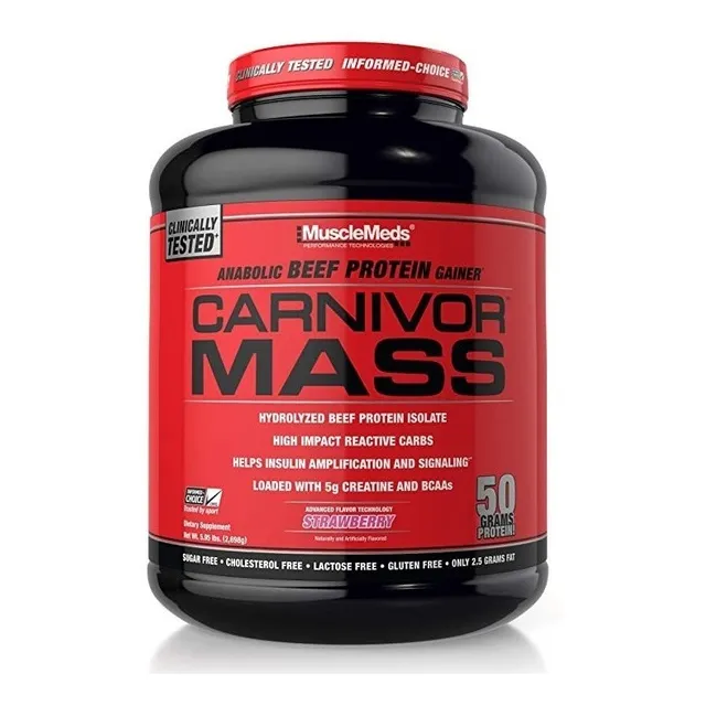 Proteina Musclemeds Carnivor Mass 6 Libras Todos Los Sabores